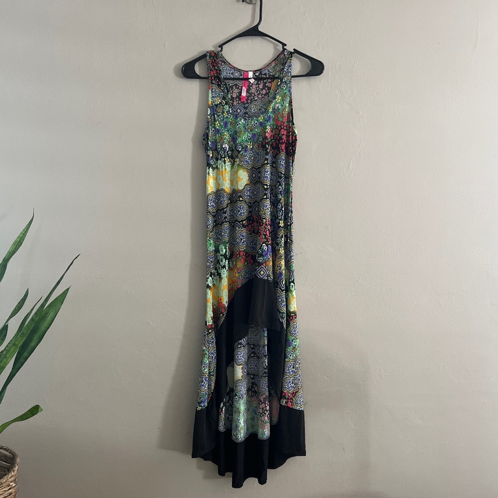 Cristina Love high low floral dress size JR Large
